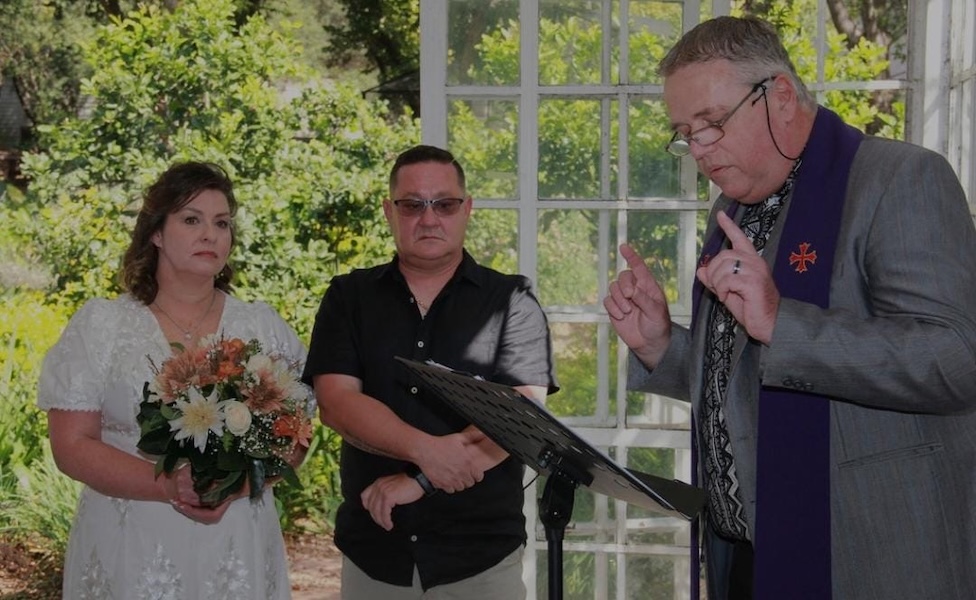 Wedding ceremony by Dr. Gerrit Rademeyer in Cape Agulhas