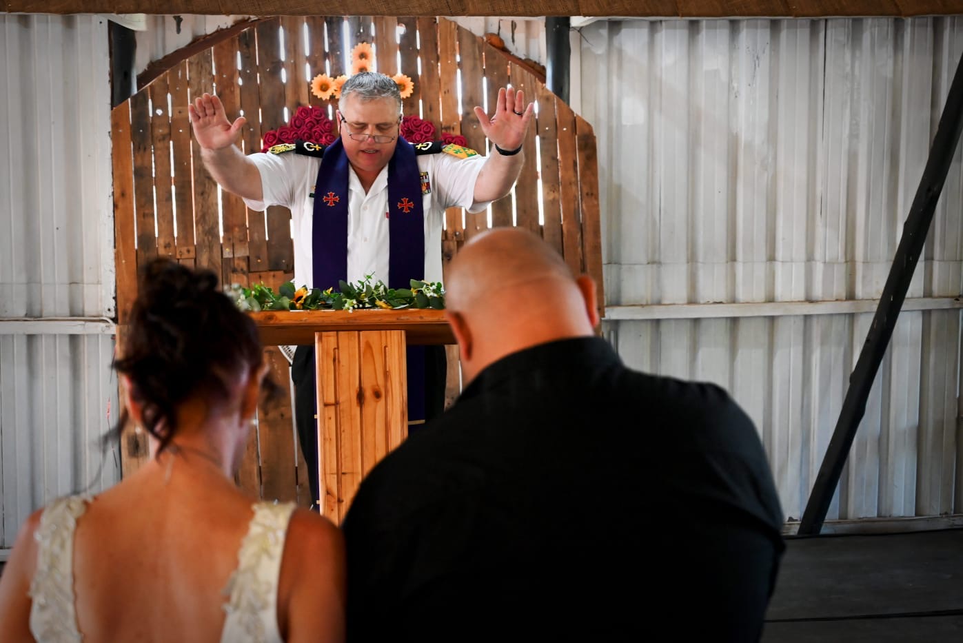 Wedding ceremony by Dr. Gerrit Rademeyer in Cape Agulhas